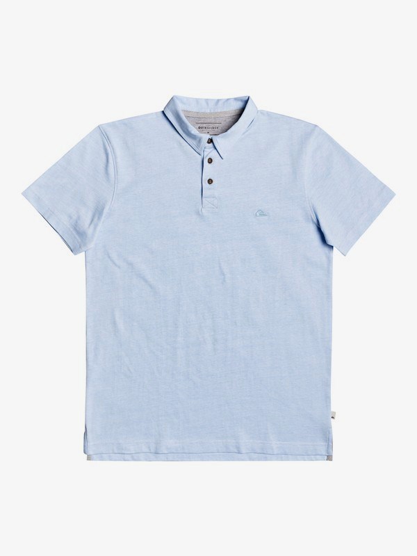 Airy Blue Quiksilver Everyday Sun Cruise Short Sleeve Men\'s Shirts | 305261WLP