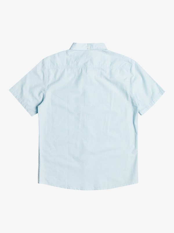 Airy Blue Quiksilver Winfall Short Sleeve Men's Shirts | 219078INV