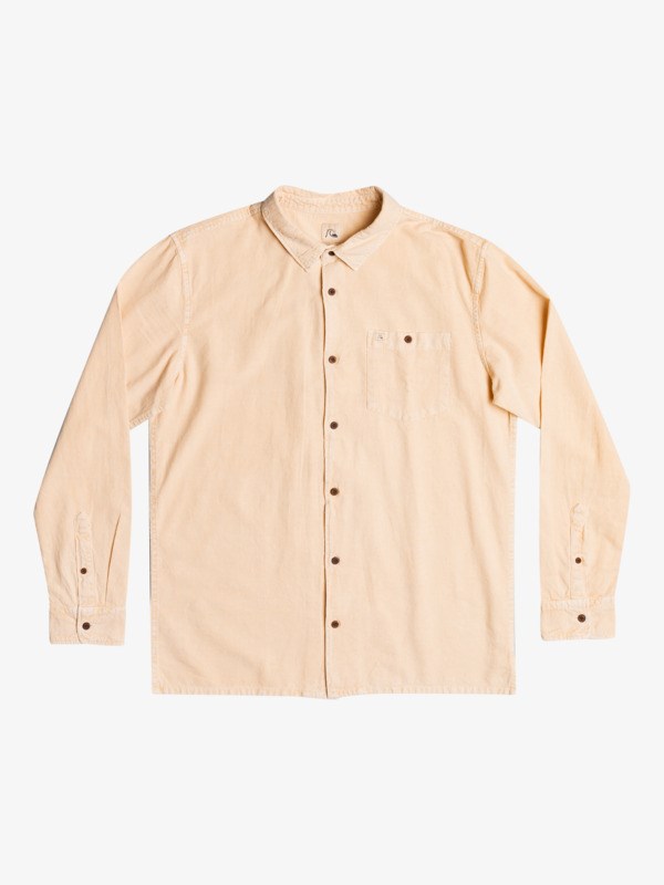 Almond Cream Quiksilver Bolam Long Sleeve Men\'s Shirts | 412938TUM