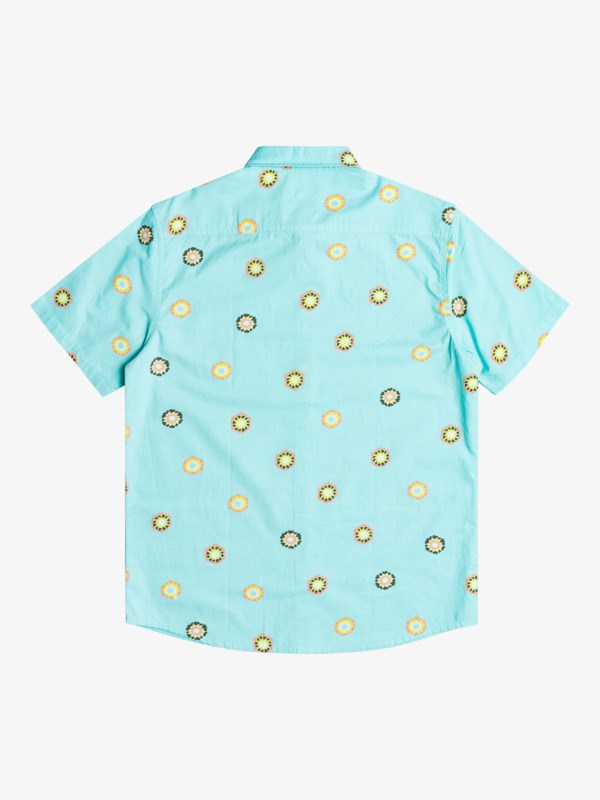 Angel Blue Cosmos Quiksilver Cosmos Short Sleeve Men's Shirts | 573984PFE