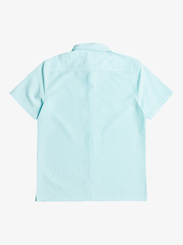 Angel Blue Goff Cove Quiksilver Goff Cove Short Sleeve Men's Shirts | 174025ULD