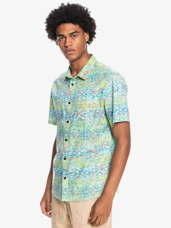 Angel Blue Heyday Quiksilver Heyday Short Sleeve Men's Shirts | 810735JTX