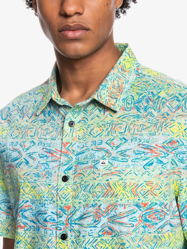 Angel Blue Heyday Quiksilver Heyday Short Sleeve Men's Shirts | 810735JTX