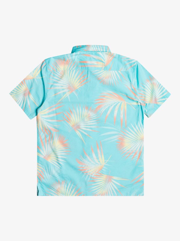 Angel Blue Pop Tropic Quiksilver Pop Tropic Short Sleeve Men's Shirts | 298153TRP