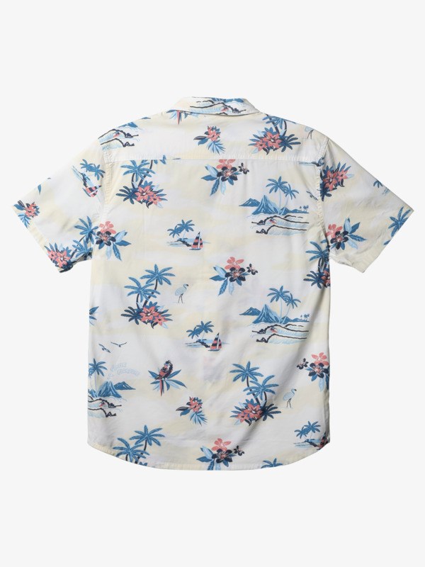 Antique White Birdwatcher Quiksilver Birdwatcher Short Sleeve Men's Shirts | 143568IPM