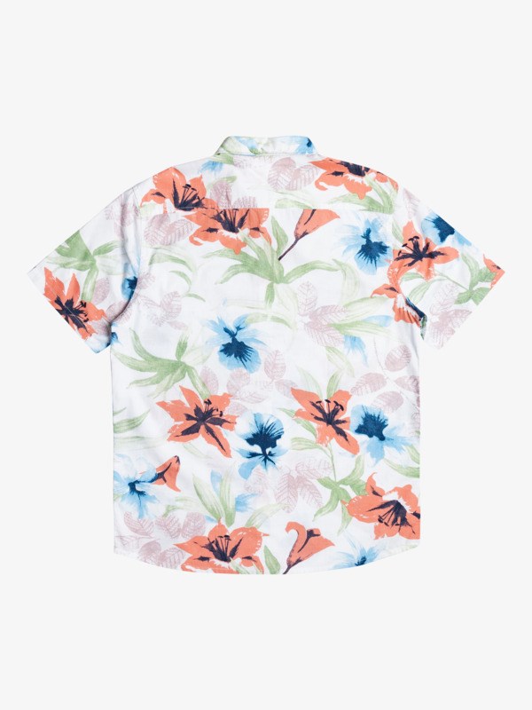 Antique White Garden Path Quiksilver Garden Path Short Sleeve Men's Shirts | 610238HLG