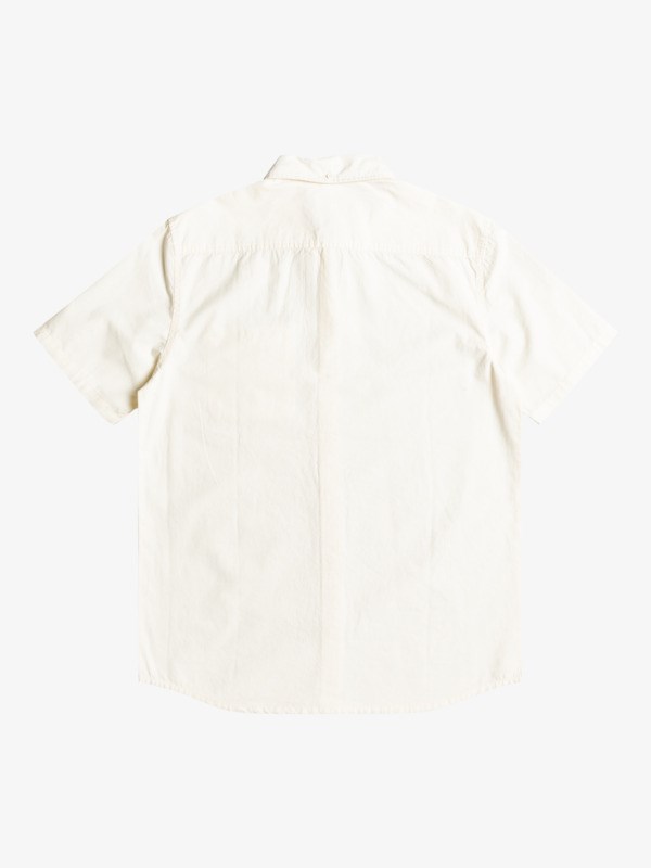 Antique White Quiksilver Winfall Short Sleeve Men's Shirts | 790215MLI