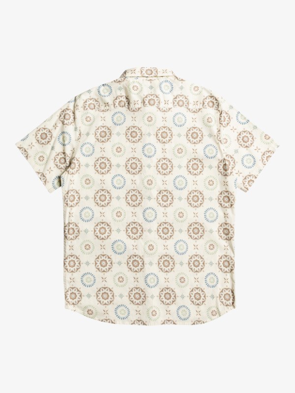 Antique White Sun Spots Quiksilver Sun Spot Stretch Short Sleeve Men's Shirts | 024631NXQ