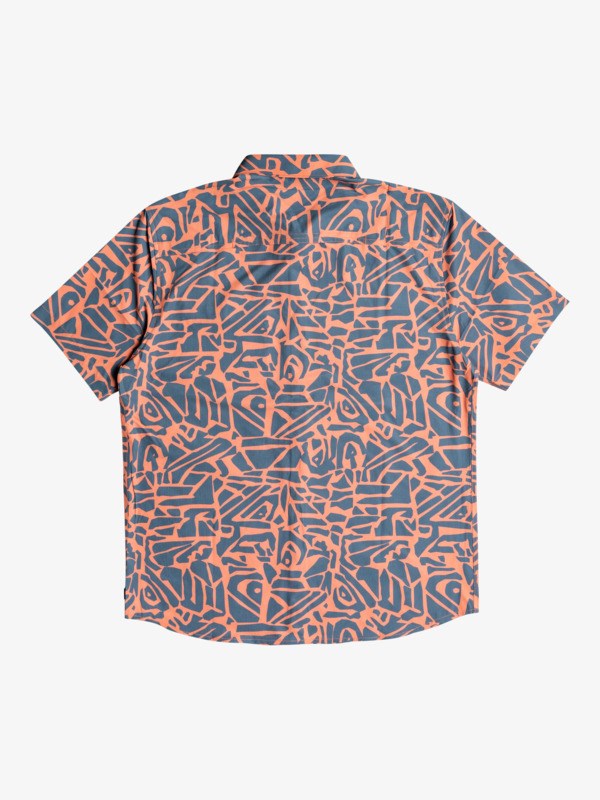 Aragon Abstract Logo Quiksilver Doldrums Short Sleeve Men's Shirts | 781293JTR