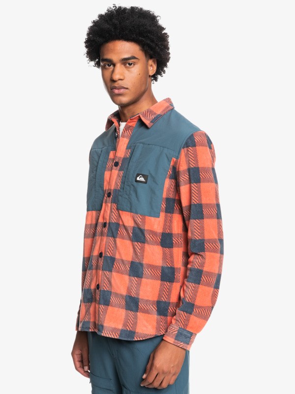 Aragon North Seas Quiksilver North Seas Long Sleeve Flannel Men's Shirts | 019564NHE