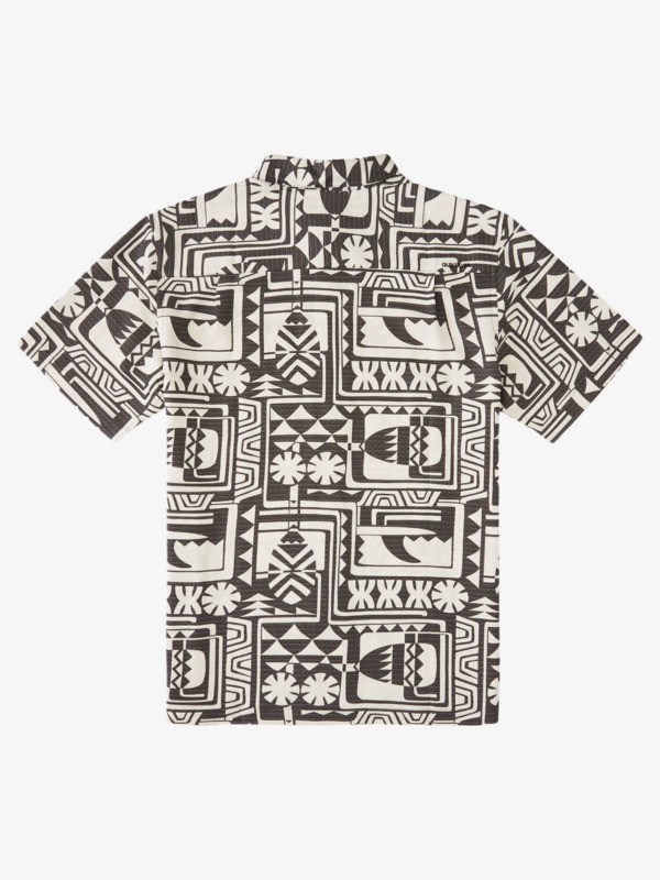 Black Dogpatch Quiksilver Waterman Dogpatch Vibes Short Sleeve Men's Shirts | 106837PWT