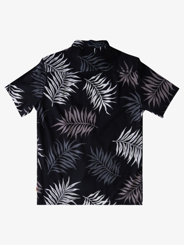 Black Halawa Quiksilver Waterman Halawa Beach Short Sleeve Men's Shirts | 026748APN