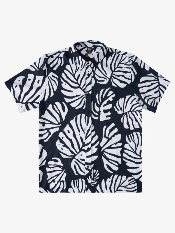 Black Kailua Cruiser Quiksilver Waterman Kailua Cruiser Short Sleeve Surf Men's Shirts | 790486XCQ