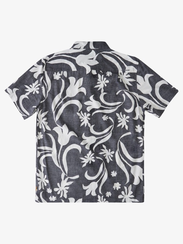 Black Kalaupapa Quiksilver Waterman Kalaupapa Short Sleeve Men's Shirts | 295074FQZ