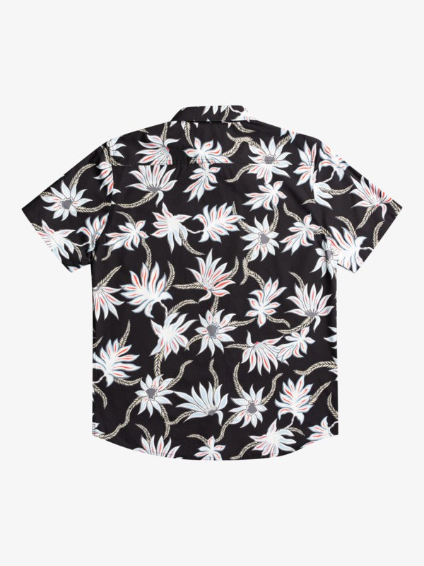 Black Mystic Sessions Quiksilver Mystic Beach Short Sleeve Men's Shirts | 357864RMV