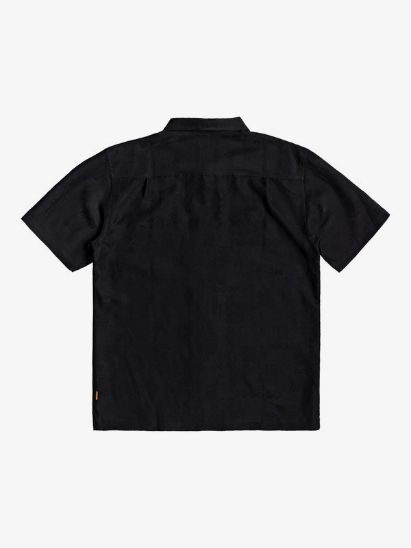 Black Quiksilver Waterman Kelpies Bay Short Sleeve Men's Shirts | 067435OKY