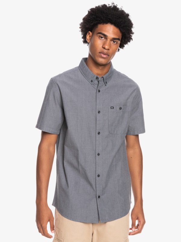 Black Quiksilver Winfall Short Sleeve Men's Shirts | 160245RET