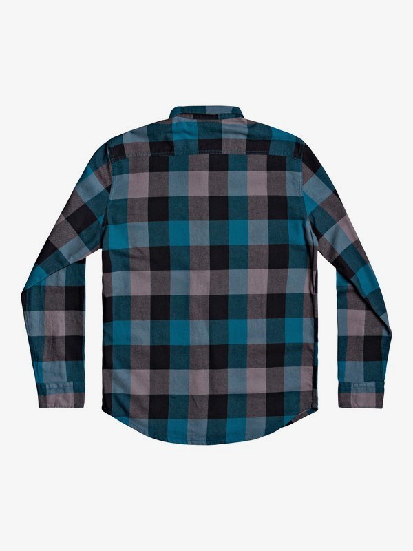 Blue Coral Motherfly Quiksilver Motherfly Flannel Long Sleeve Men's Shirts | 560432PEJ