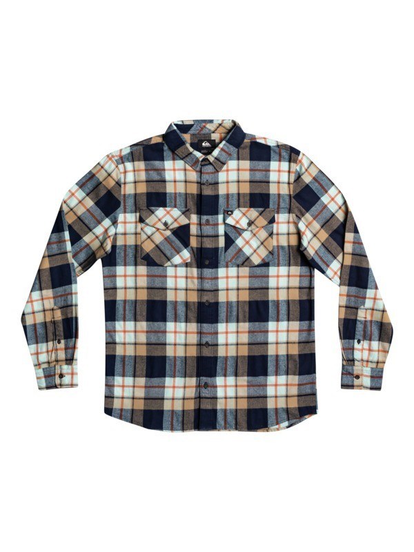 Blue Light Draymen Quiksilver Draymen Long Sleeve Flannel Men\'s Shirts | 718305EGV