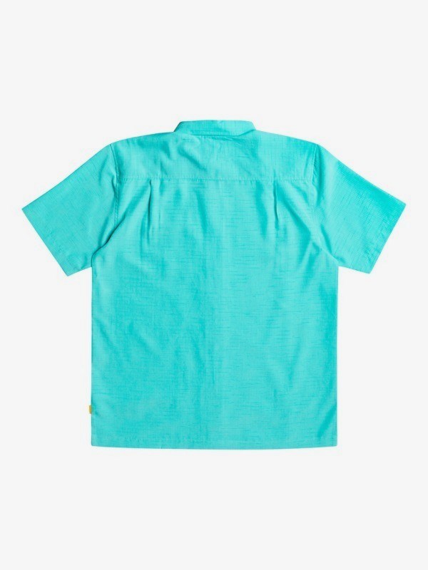 Blue Turquiose Centinella Quiksilver Waterman Centinela Short Sleeve Men's Shirts | 174235NKB