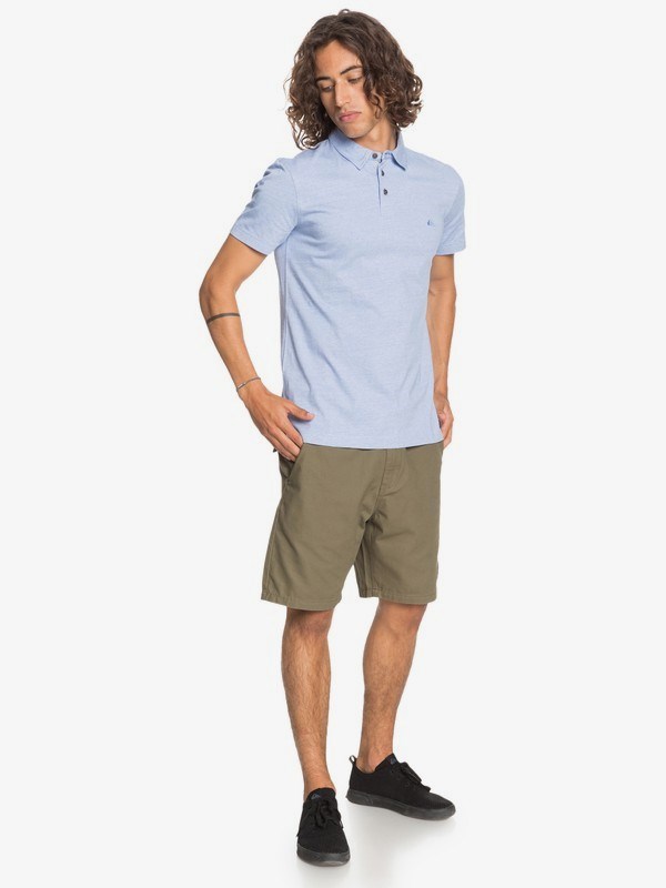 Blue Yonder Quiksilver Everyday Sun Cruise Short Sleeve Men's Shirts | 014698DHF