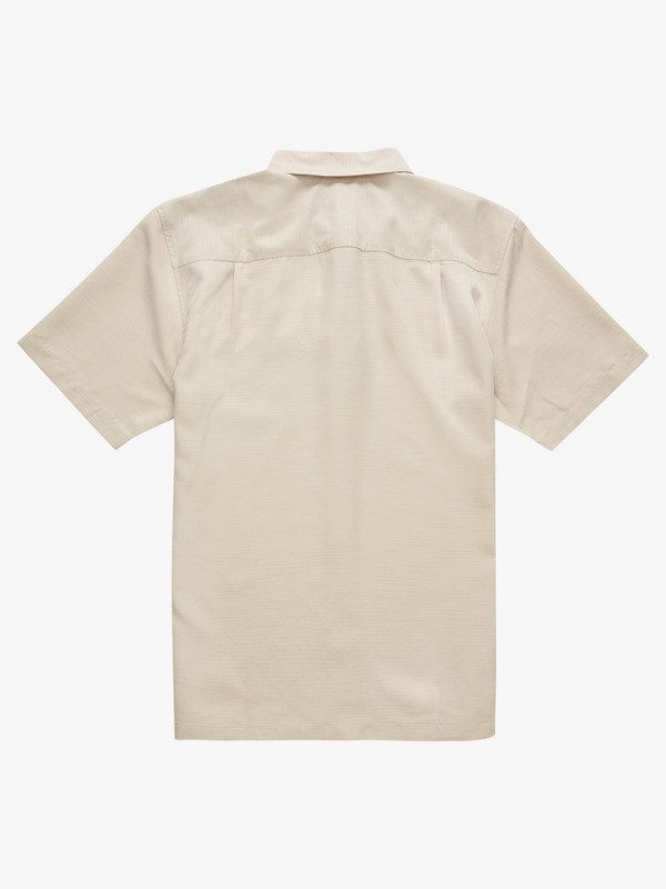 Brown Rice Centinella Quiksilver Waterman Centinela Short Sleeve Men's Shirts | 529073NIL