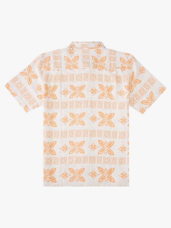 Canteloupe Humu Quiksilver Waterman Haunanuma Bay Short Sleeve Men's Shirts | 124097ARQ