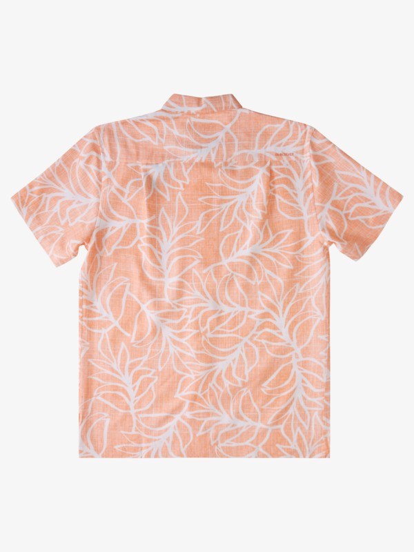 Canteloupe Off The Trails Quiksilver Waterman Off The Trails Short Sleeve Men's Shirts | 908453POZ