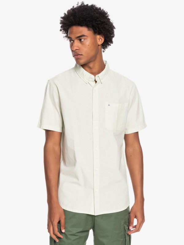 Celendine Quiksilver Winfall Short Sleeve Men's Shirts | 145980UPX