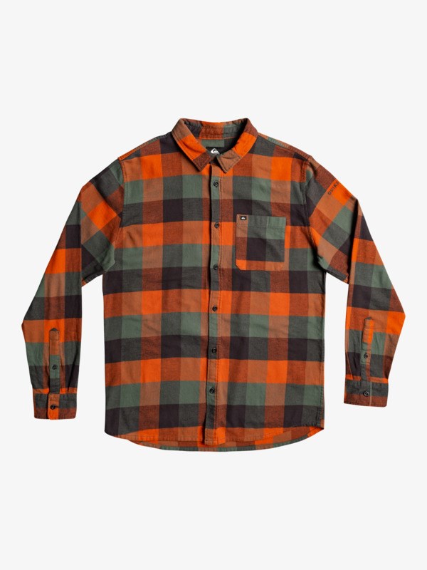 Cinnamon Motherfly Quiksilver Motherfly Long Sleeve Flannel Men\'s Shirts | 309462IJB