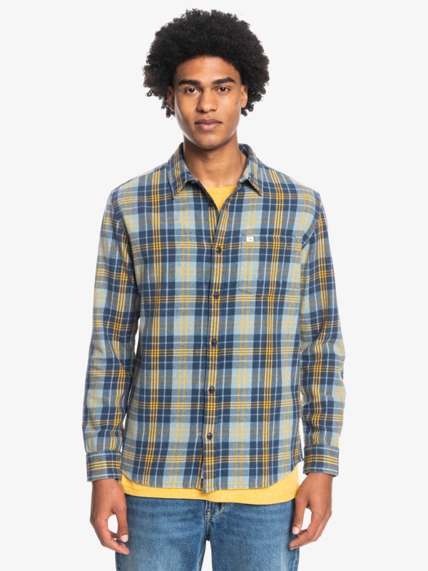 Citadel Tang Quiksilver Woodbine Long Sleeve Men's Shirts | 708142ACM