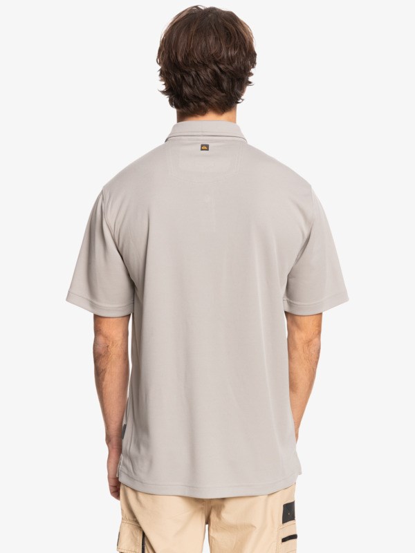 Flint Gray Quiksilver Waterman Water Short Sleeve Men's Shirts | 174326JTN