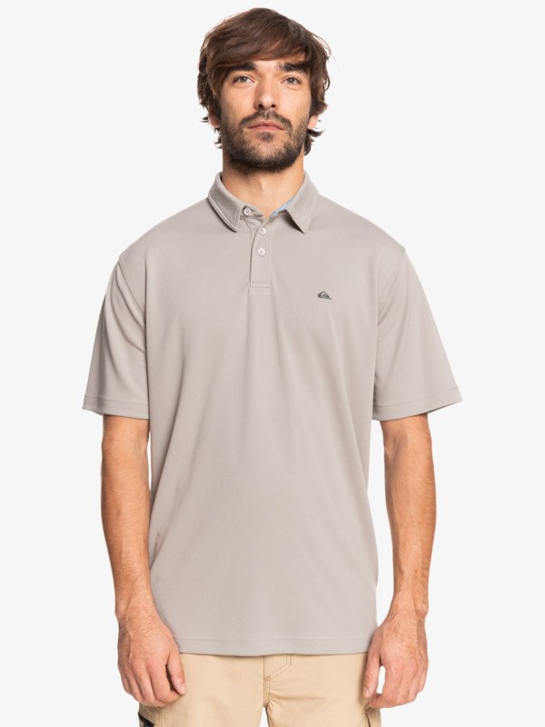 Flint Gray Quiksilver Waterman Water Short Sleeve Men\'s Shirts | 174326JTN