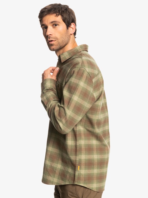 Four Leaf Clover Cliffedge Quiksilver Waterman Cliff Edge Long Sleeve Men's Shirts | 519342KNU