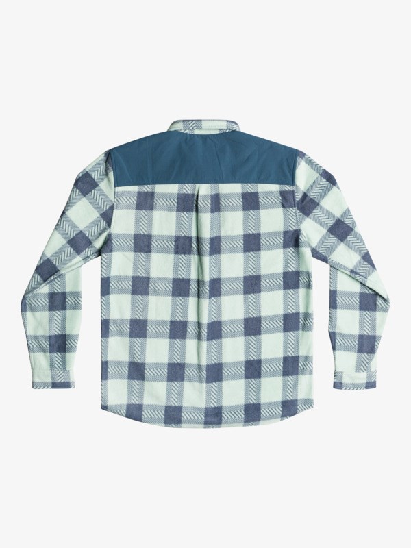 Frosty Green North Seas Quiksilver North Seas Long Sleeve Flannel Men's Shirts | 104365JPE