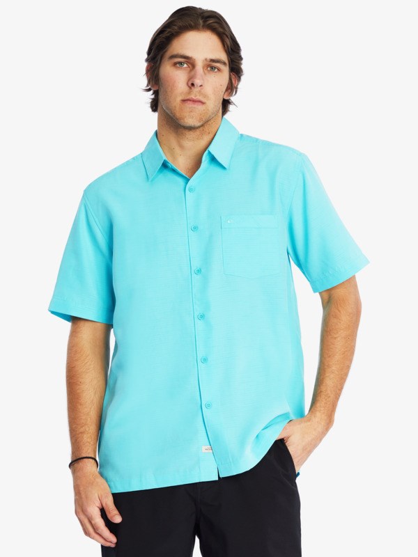 Gulfstream Centinella Quiksilver Waterman Centinela Short Sleeve Men's Shirts | 214695MAJ