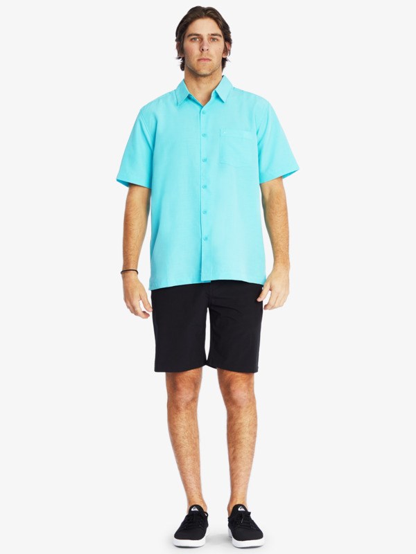 Gulfstream Centinella Quiksilver Waterman Centinela Short Sleeve Men's Shirts | 214695MAJ