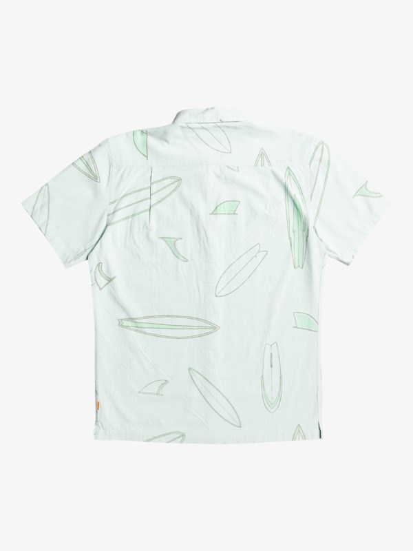 Harbor Gray Boardswap Quiksilver Waterman Board Swap Short Sleeve Men's Shirts | 607821EKG