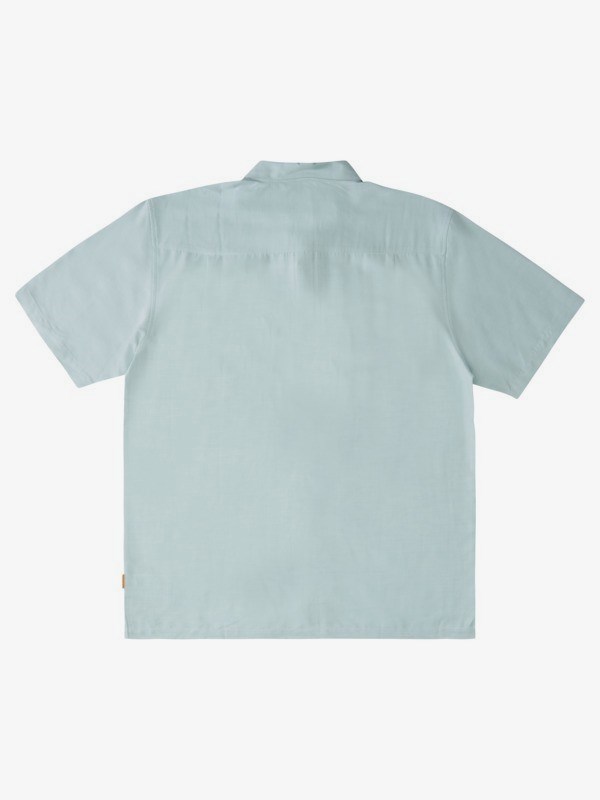 Harbor Gray Quiksilver Waterman Tahiti Palms Short Sleeve Men's Shirts | 843016GPX