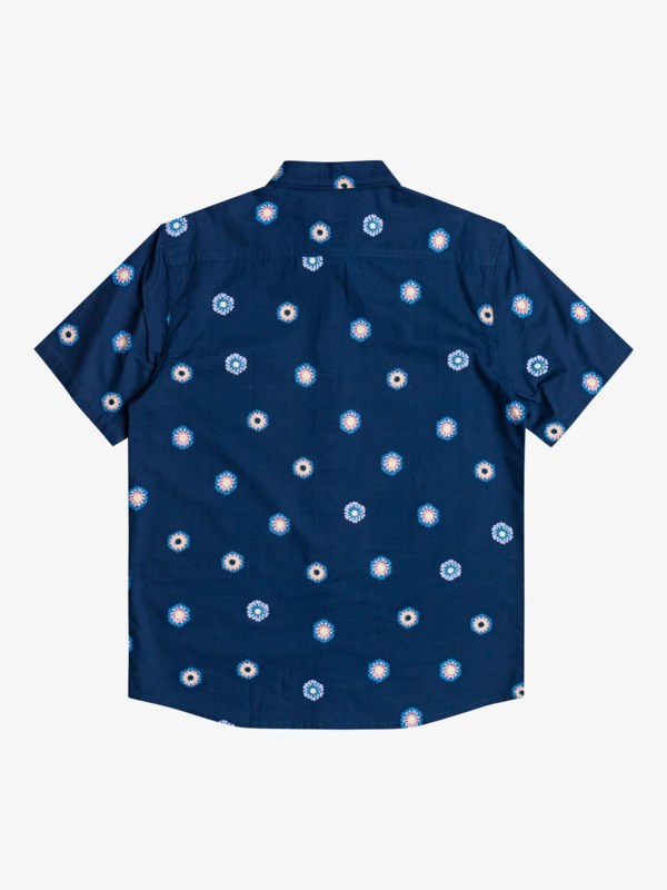 Insignia Blue Cosmos Quiksilver Cosmos Short Sleeve Men's Shirts | 647258OYQ