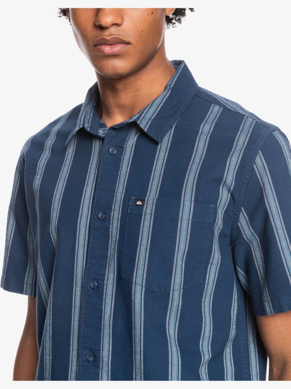 Insignia Blue Lingfield Quiksilver Dalton Short Sleeve Men's Shirts | 529167CBN