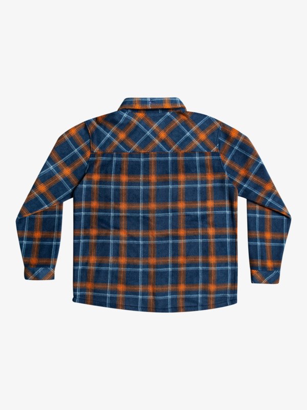 Insignia Blue Plaid Surfdays Quiksilver Surf Days Long Sleeve Flannel Men's Shirts | 851749BKP