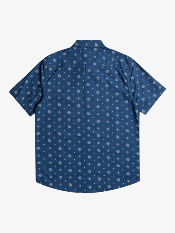 Insignia Blue Seedling Quiksilver Seedling Short Sleeve Men's Shirts | 237980KHQ