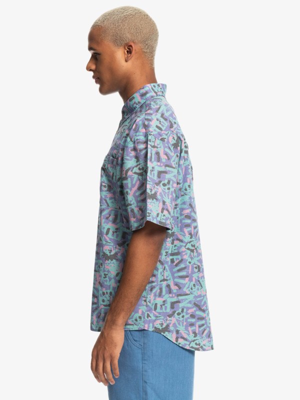 Lenora Warpaint Marlin Quiksilver Quiksilver x Stranger Things The Lenora Short Sleeve Men's Shirts | 019682IYU