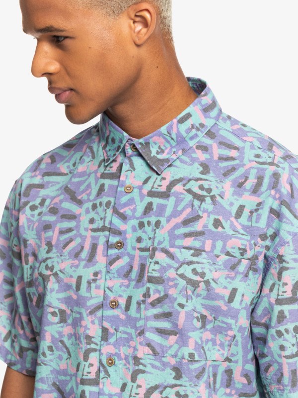 Lenora Warpaint Marlin Quiksilver Quiksilver x Stranger Things The Lenora Short Sleeve Men's Shirts | 019682IYU