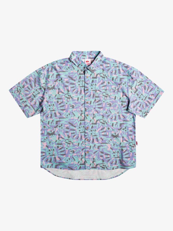 Lenora Warpaint Marlin Quiksilver Quiksilver x Stranger Things The Lenora Short Sleeve Men\'s Shirts | 019682IYU