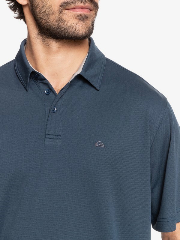 Midnight Navy Quiksilver Waterman Water Short Sleeve Men's Shirts | 210376FQJ