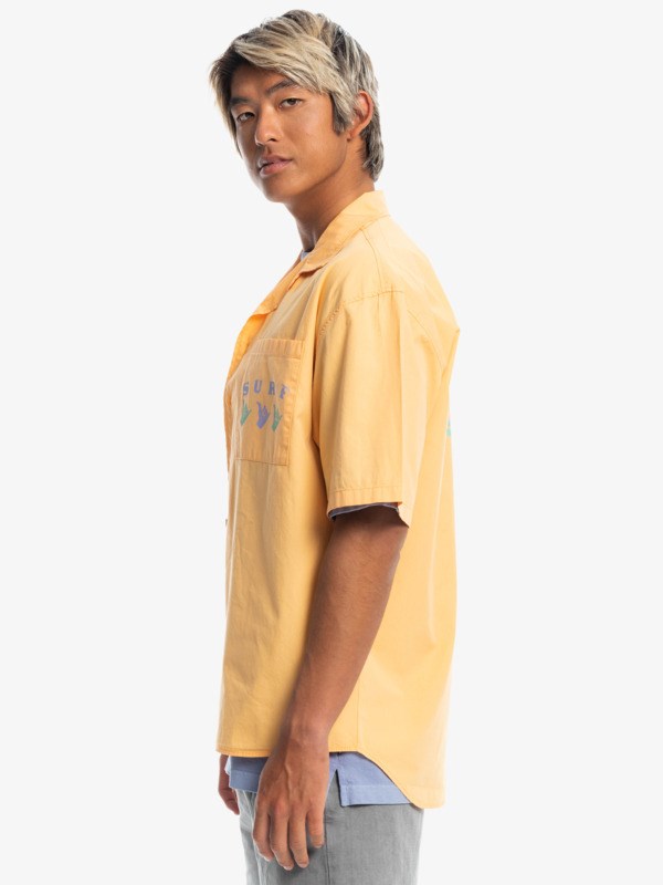 Mock Orange Quiksilver Quiksilver x Stranger Things The Mike Short Sleeve Men's Shirts | 497385GTZ