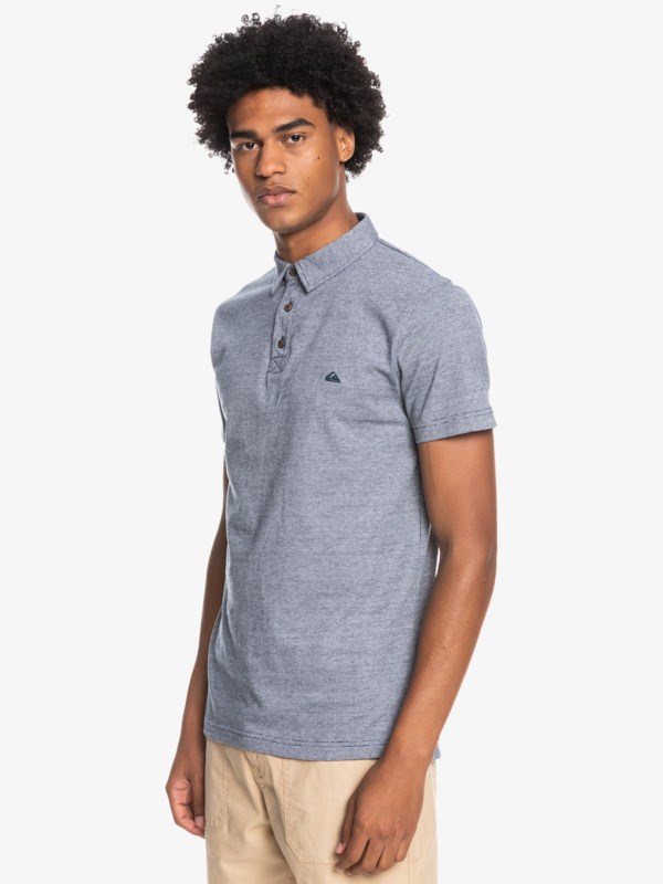 Navy Blazer Quiksilver Everyday Sun Cruise Short Sleeve Men's Shirts | 915832VAS