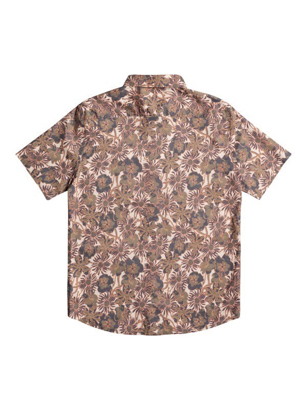 Oatmeal Earthly Delights Quiksilver Earthly Delights Short Sleeve Men's Shirts | 687901JWI